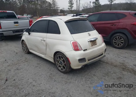 2012 Fiat 500 Sport из США, поврежденный, VIN 3C3CFFBR6CT370472